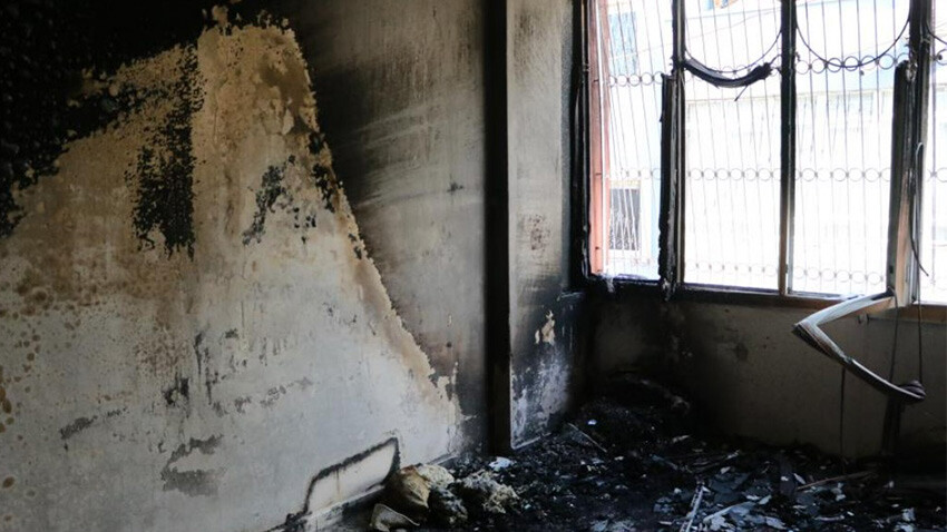 Adana- yangın- uyuşturucu