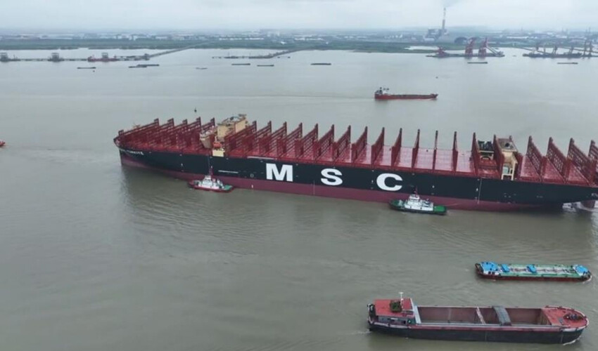 Çin'de üretildi, 'Türkiye' adı verildi! Dünyanın en büyük konteyner gemilerinden: İlk durağı Tekirdağ oldu