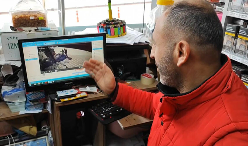Kamera kayıtlarını izleyen esnaf gördükleri karşısında gurur duydu