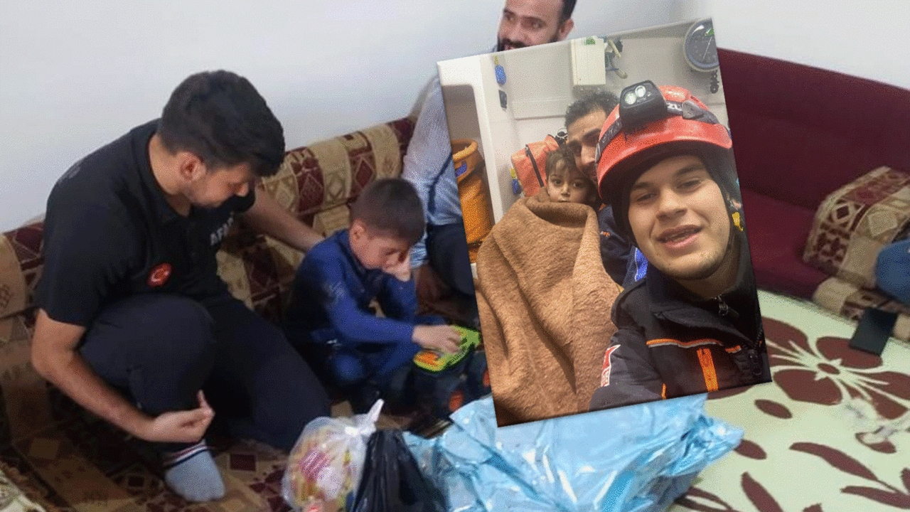 AFAD ekibini duygulandıran anlar! Depremde kurtardıkları çocukla Suriye'de buluştular! AFAD ekibini duygulandıran anlar! Depremde kurtardıkları çocukla Suriye'de buluştular!