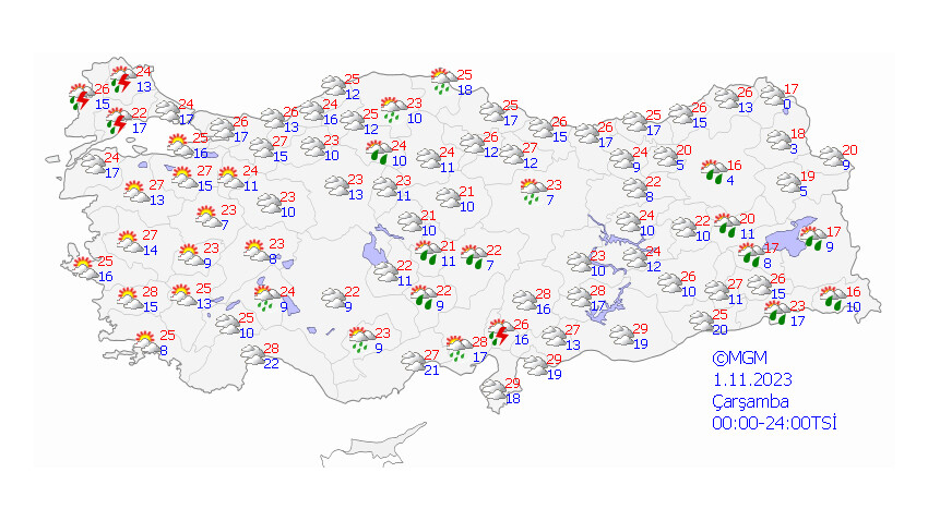 Meteoroloji saat verdi! İstanbul ve çok sayıda il için kuvvetli yağış uyarısı