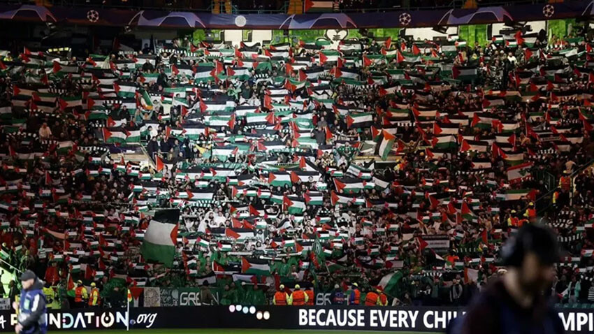 Celtic Kulübü Filistin'e destek veren taraftarlarının iç saha maçlarına gelmesini yasakladı Celtic Kulübü Filistin'e destek veren taraftarlarının iç saha maçlarına gelmesini yasakladı