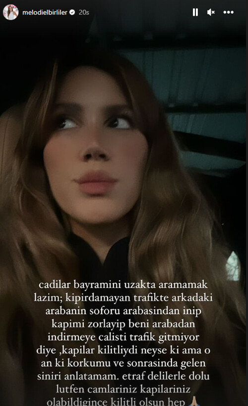 Arda Türkmen’in eşi Melodi Elbirliler’in korku dolu anları… ‘Gölge gibi belirdi, arabaya vurdu’ Arda Türkmen’in eşi Melodi Elbirliler’in korku dolu anları… ‘Gölge gibi belirdi, arabaya vurdu’