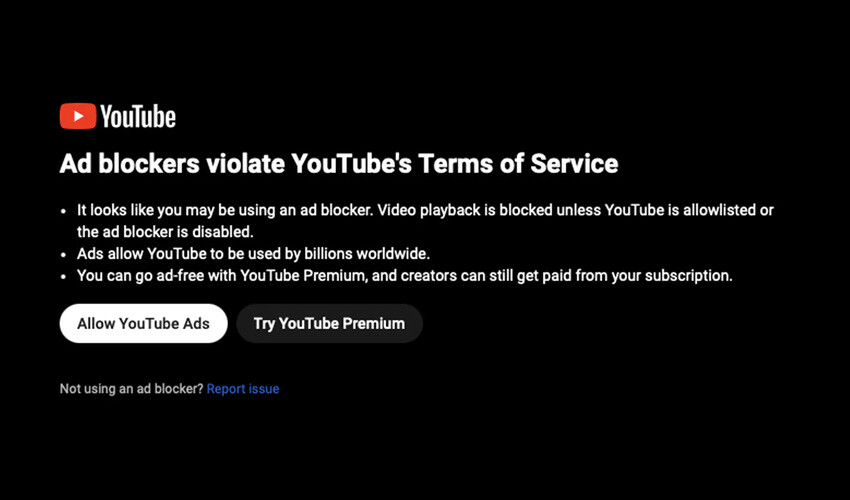 YouTube'dan reklam engelleyicilere 'engel' reklam engelleyici youtube