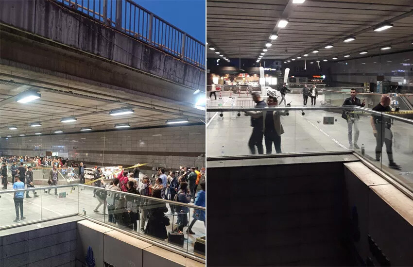 Metrobüste bomba paniği! Polisler durağı boşalttı Metrobüste bomba paniği! Polisler durağı boşalttı