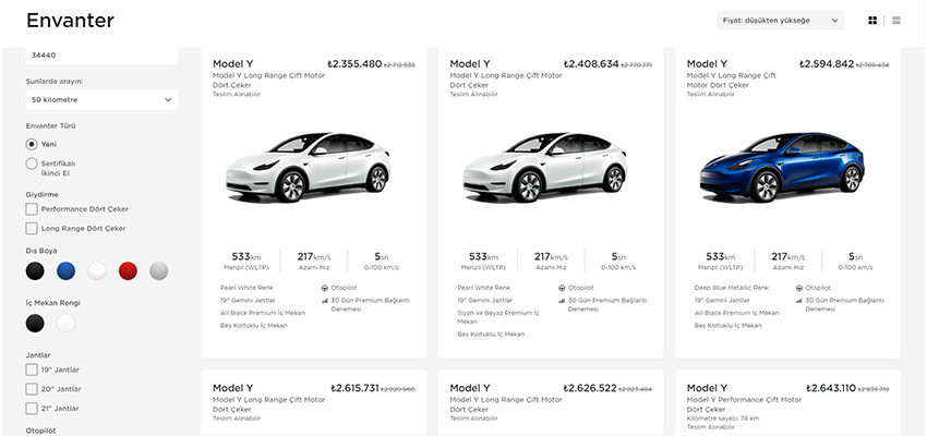 Tesla'dan Türkiye’ye özel büyük indirim! En sevilen otomobil modelinin fiyatı düştükçe düştü tesla model y indirim