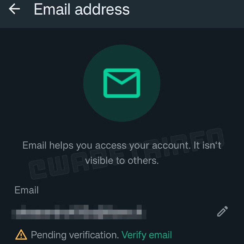 WhatsApp beklenen özelliği herkese sunmaya başladı... İşte ilk detay whatsapp e-posta doğrulama