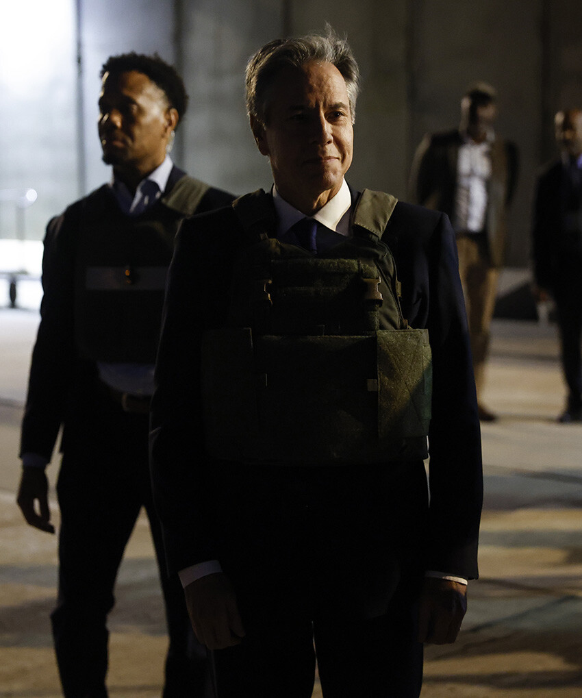 ABD Dışişleri Bakanı Blinken Bağdat'a gitti, çelik yelek ile gezdi