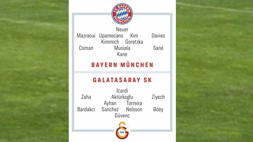 Kicker dev maçın ilk 11'lerini duyurdu! Bayern Münih - Galatasaray maçına doğru
