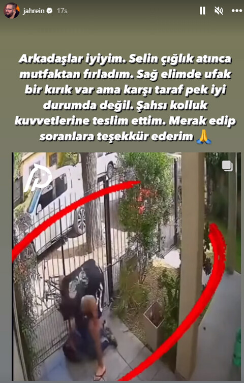 Fenomen Jahrein evine giren hırsızı önce dövdü sonra polise teslim etti Fenomen Jahrein evine giren hırsızı önce dövdü sonra polise teslim etti