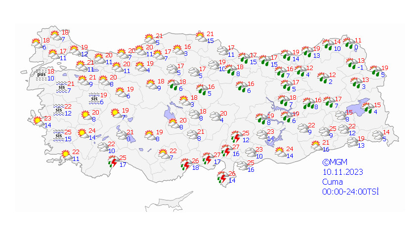 Meteoroloji İstanbul dahil 6 ili saat vererek uyardı! Hem sağanak hem sis etkili olacak  Meteoroloji İstanbul dahil 6 ili saat vererek uyardı! Hem sağanak hem sis etkili olacak