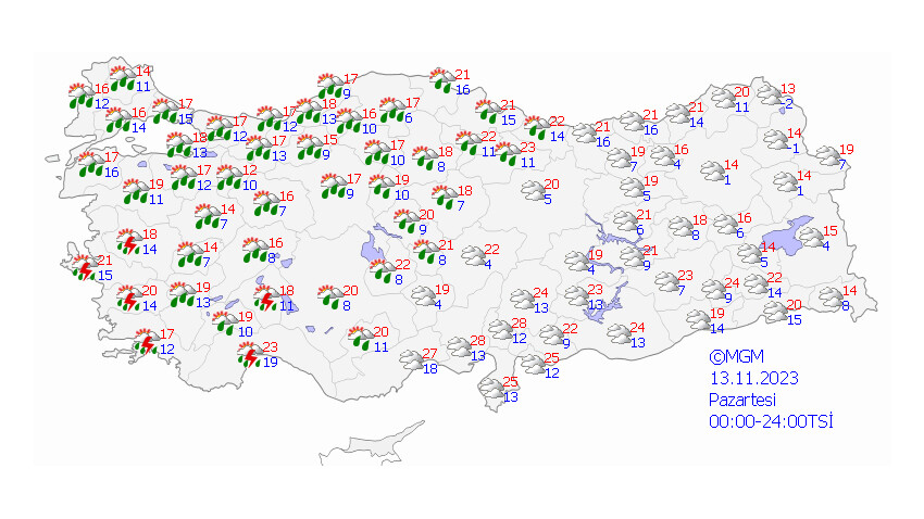 Meteoroloji yeni hafta için uyardı! Şemsiyelerinizi sakın yanınızdan ayırmayın, çok kuvvetli sağanak ve fırtına geliyor Meteoroloji yeni hafta için uyardı! Şemsiyelerinizi sakın yanınızdan ayırmayın, çok kuvvetli sağanak ve fırtına geliyor