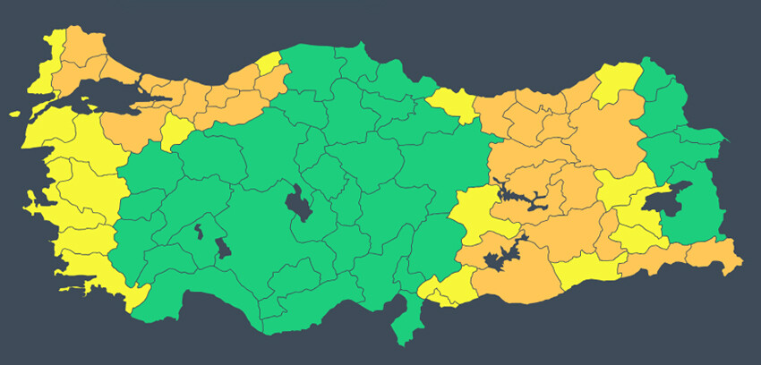 Meteoroloji'den 45 kente kar, fırtına ve sağanak uyarısı (19 Kasım 2023 hava durumu) Meteoroloji'den 45 kente kar, fırtına ve sağanak uyarısı (19 Kasım 2023 hava durumu)
