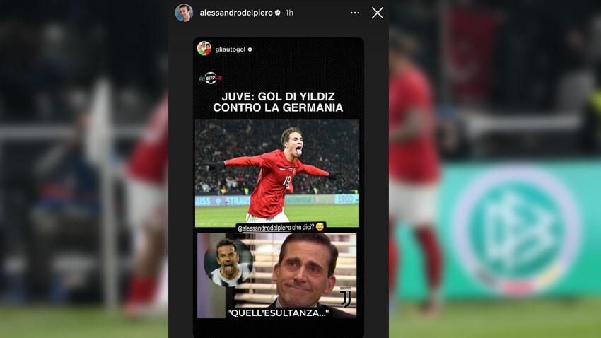 Juventus efsanesi Del Piero, hayran kaldığı Türk futbolcuyu sosyal medyadan paylaştı Juventus efsanesi Del Piero, hayran kaldığı Türk futbolcuyu sosyal medyadan paylaştı