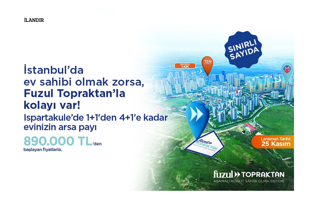 İstanbul'da ev sahibi olmak zorsa Fuzultoprak'tan kolayı var
