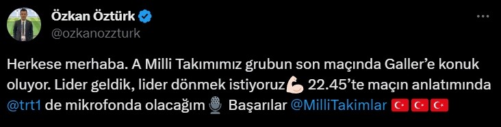 Galler Türkiye maçı spikeri kim? Galler Türkiye maçını anlatan kim, kim anlatıyor? Galler Türkiye maçı spikeri kim? Galler Türkiye maçını anlatan kim, kim anlatıyor?