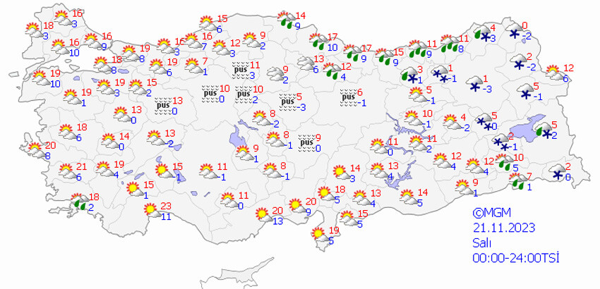 Meteoroloji 5 kentte alarm verdi! Kuvvetli kar geliyor (21 Kasım 2023 hava durumu) Meteoroloji 5 kentte alarm verdi! Kuvvetli kar geliyor (21 Kasım 2023 hava durumu)