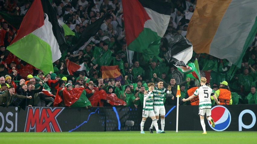 UEFA'dan Celtic'e Filistin cezası! Taraftarlar stadı Filistin bayraklarıyla donatmıştı UEFA'dan Celtic'e Filistin cezası! Taraftarlar stadı Filistin bayraklarıyla donatmıştı