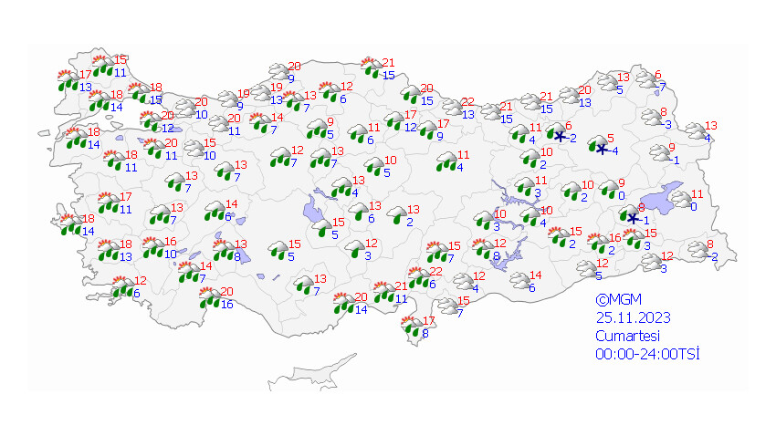 Meteoroloji 3 bölgeyi uyardı: Önce sağanak sonra kar, dondurucu soğuklar geliyor Meteoroloji 3 bölgeyi uyardı: Önce sağanak sonra kar, dondurucu soğuklar geliyor
