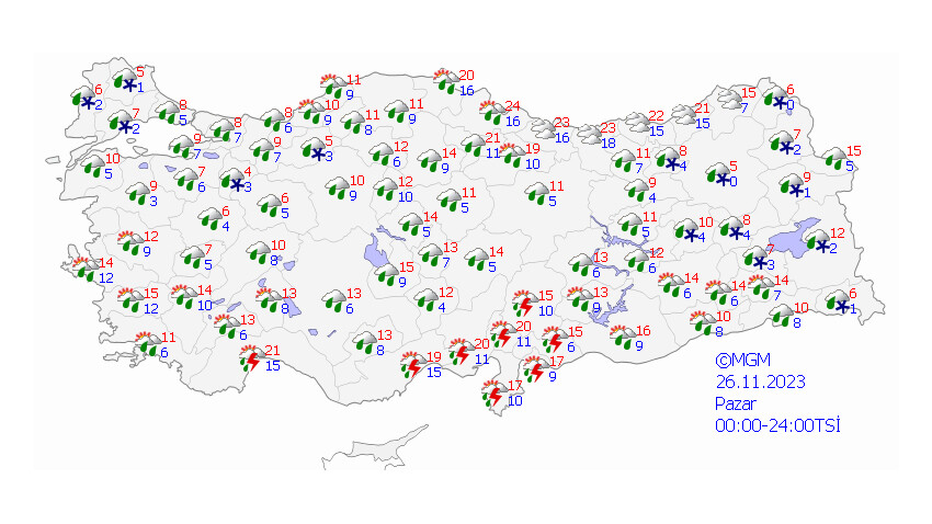 Meteoroloji 3 bölgeyi uyardı: Önce sağanak sonra kar, dondurucu soğuklar geliyor Meteoroloji 3 bölgeyi uyardı: Önce sağanak sonra kar, dondurucu soğuklar geliyor