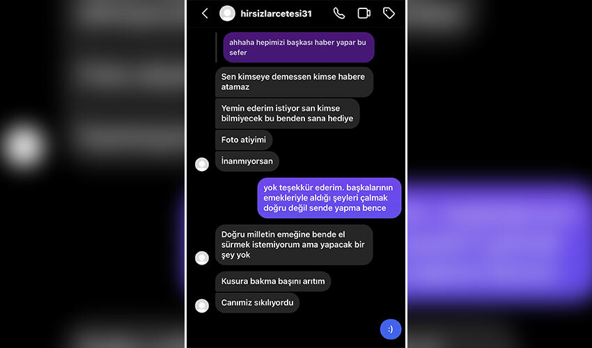 Pişkin hırsızdan haberini yapan gazeteciye mesaj: Açık açık rüşvet teklif etti Pişkin hırsızdan haberini yapan gazeteciye mesaj: Açık açık rüşvet teklif etti