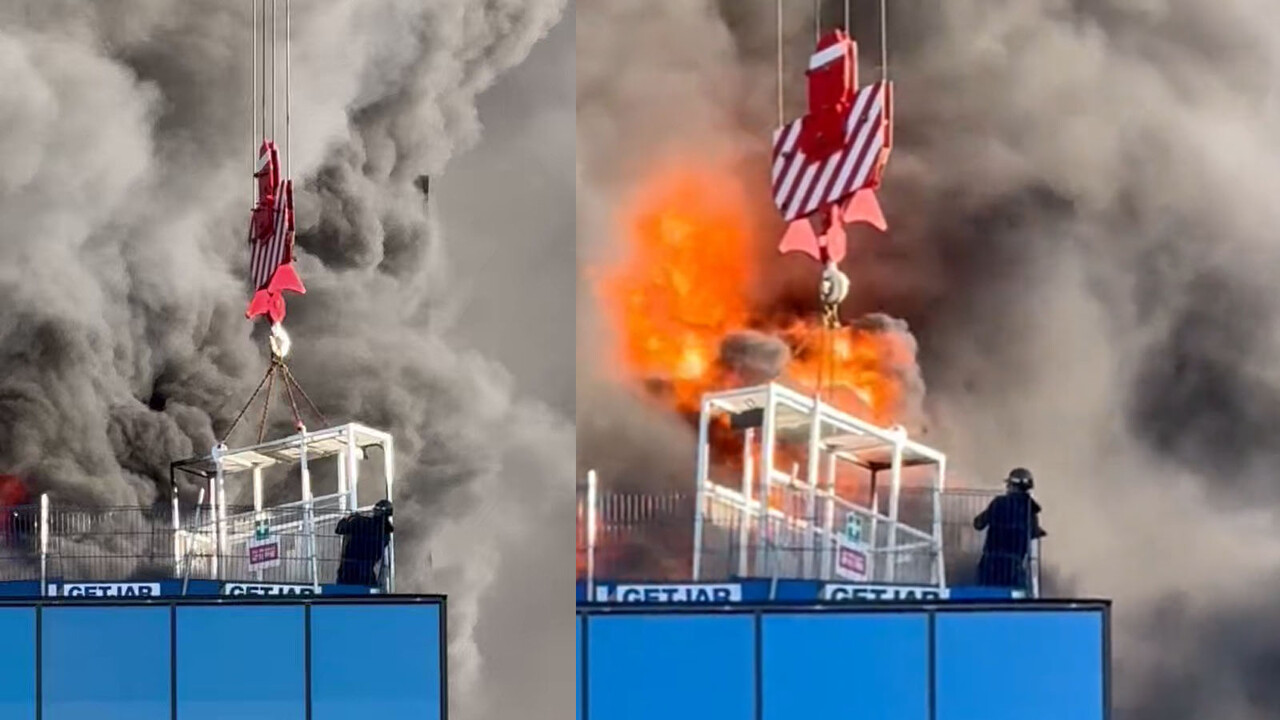 Yok böyle kurtuluş! Alevlerin arasında mahsur kaldı, yaşananlar aksiyon filmlerini aratmadı