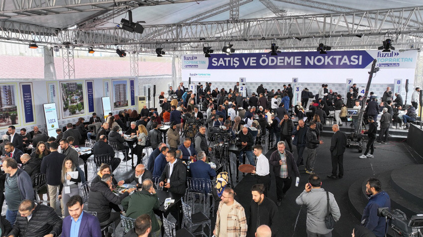 Fuzul Topraktan Ispartakule projesinin yüzde 70'i iki saat içinde satıldı Fuzul Topraktan Ispartakule projesinin yüzde 70'i iki saat içinde satıldı