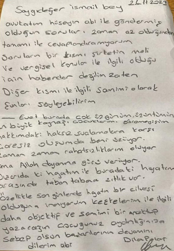 Cezaevindeki Dilan Polat’tan mektup var: İntihar iddiaları sonrası sessizliğini bozdu Cezaevindeki Dilan Polat’tan mektup var: İntihar iddiaları sonrası sessizliğini bozdu