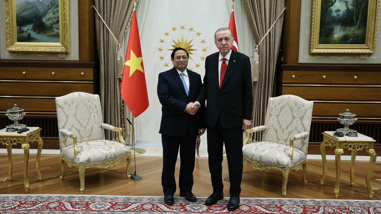 Cumhurbaşkanı Erdoğan, Vietnam Başbakanı Chinh’i kabul etti