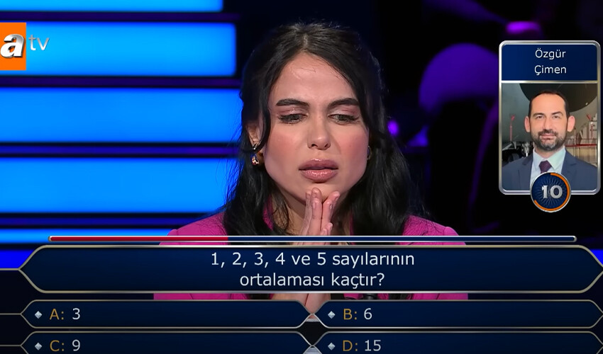 Kim Milyoner Olmak İster’de şaşırtan anlar… Basit matematik sorusunu ODTÜ mezunu da bilemedi Kim Milyoner Olmak İster’de şaşırtan anlar… Basit matematik sorusunu ODTÜ mezunu da bilemedi