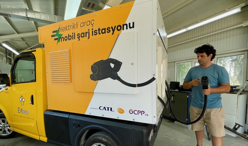 mobil elektrikli araç şarj istasyonu