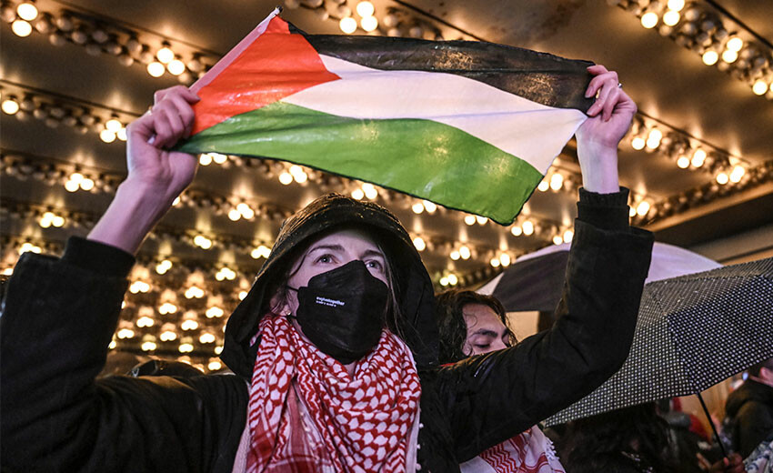 New York ve Washington'da İsrail protestosu! Ölüm temalı gösteri yaptılar