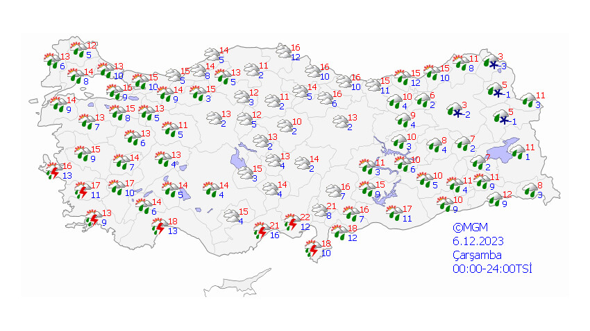 Yağışlı hava geri döndü! Meteoroloji'den kuvvetli sağanak ve rüzgar uyarısı Yağışlı hava geri döndü! Meteoroloji'den kuvvetli sağanak ve rüzgar uyarısı