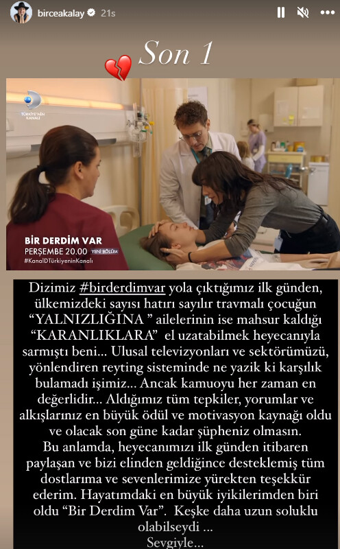 Birce Akalay’dan veda mesajı: Sitem dolu sözlerle isyan etti Birce Akalay’dan veda mesajı: Sitem dolu sözlerle isyan etti
