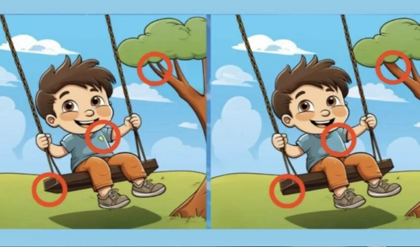 Bu görsel optik illüzyon testi kafanızı yakacak! Salıncakta sallanan iki çocuk arasındaki 3 farkı sadece yüksek IQ'lu olanlar bulabiliyor Bu görsel optik illüzyon testi kafanızı yakacak! Salıncakta sallanan iki çocuk arasındaki 3 farkı sadece yüksek IQ'lu olanlar bulabiliyor