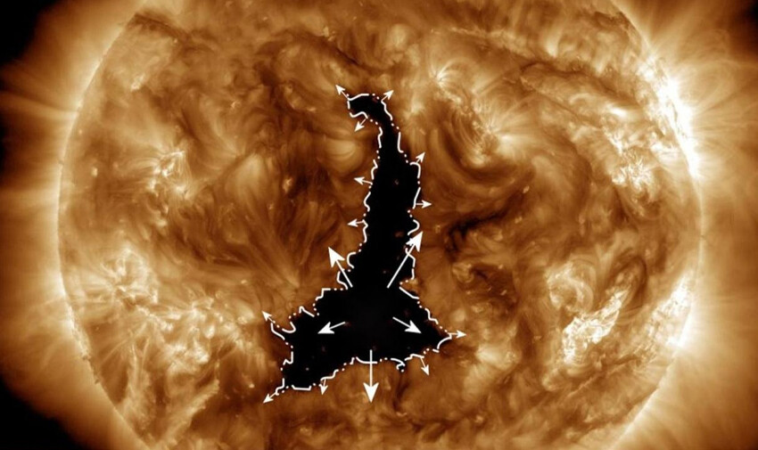 Güneş'te açılan 60 Dünya'dan bile daha büyük delik süper hızlı rüzgar yayıyor güneş'te delik açıldı