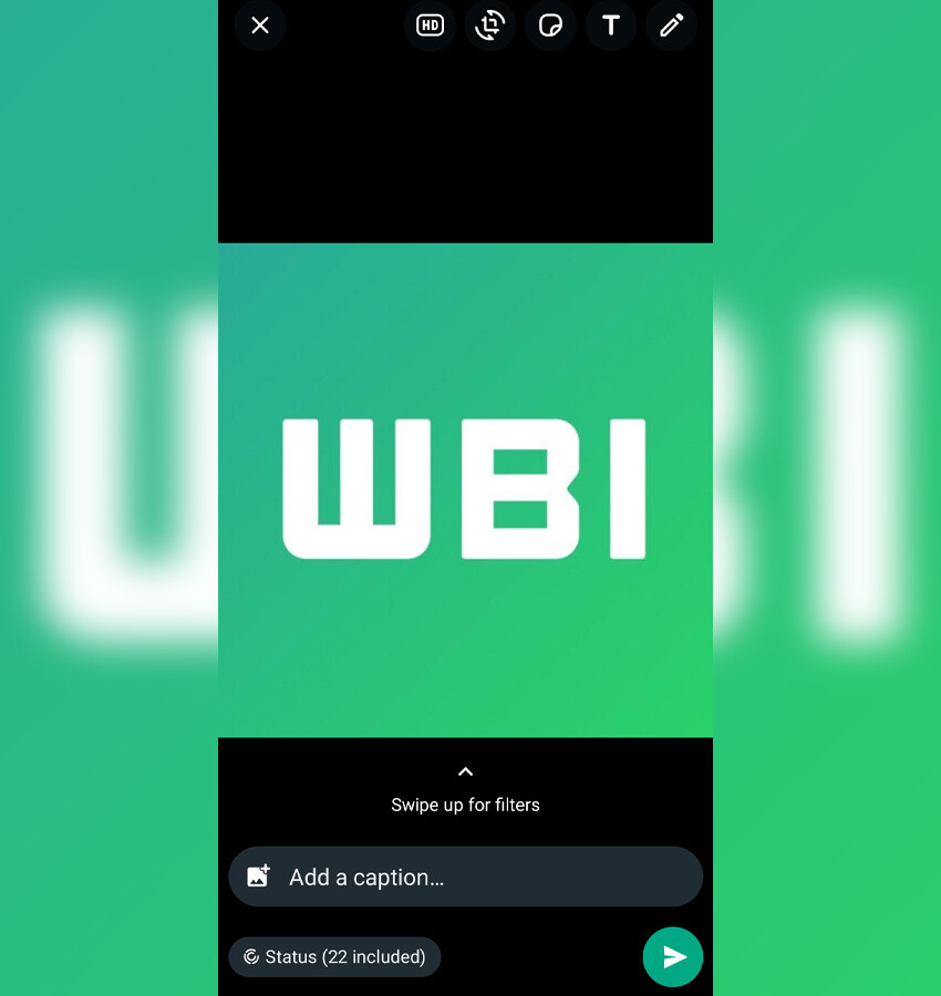 durum güncellemesi için hd yükleme seçeneği