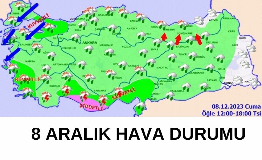 8 Aralık İstanbul yağmur ne zaman yağacak? Bugün İstanbul'da fırtına var mı, ne zaman başlayacak?