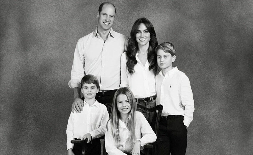 Kraliyet ailesinden siyah beyaz fotoğraf! Gelenekselleşen pozlarını verdiler