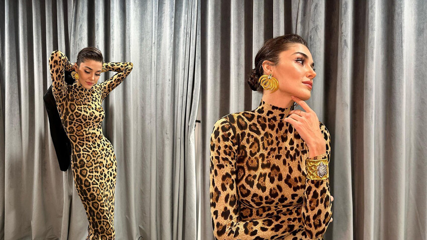 Hande Erçel'in leopar şıklığı! Kombinin bedeli dudak uçuklattı Hande Erçel'in leopar şıklığı! Kombinin bedeli dudak uçuklattı