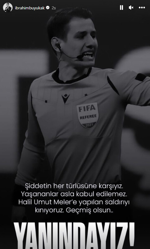 Ünlüler hakem Halil Umut Meler’e çirkin saldırıya ateş püskürdü Ünlüler hakem Halil Umut Meler’e çirkin saldırıya ateş püskürdü