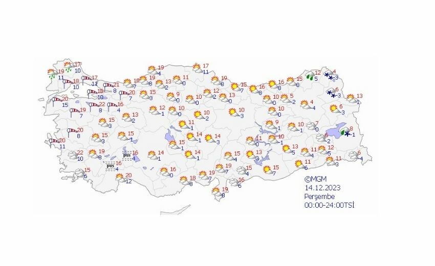 Bugün yağmur var mı? 13 Aralık Çarşamba günü yağmur yağacak mı? Bugün hava durumu nasıl olacak?