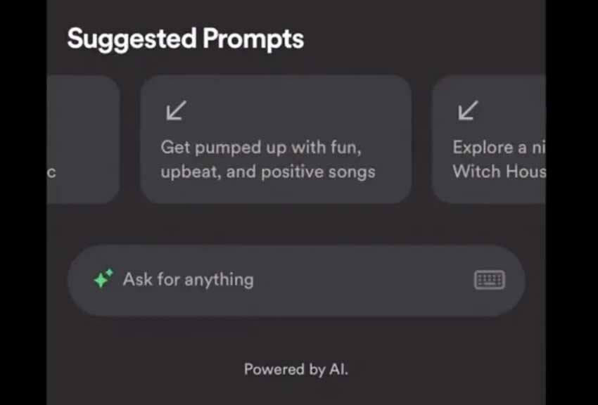 spotify yapay zeka çalma listesi