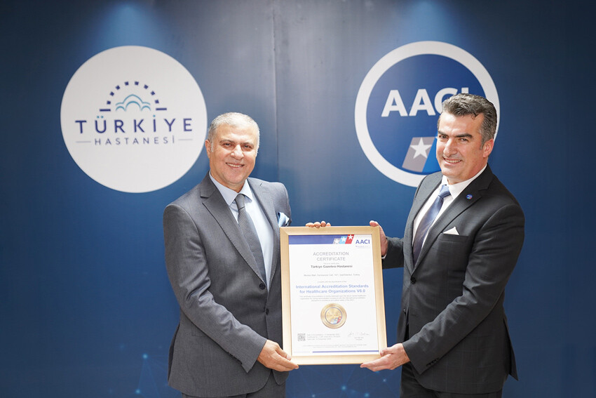 Türkiye Hastanesine mükemmellik sertifikası