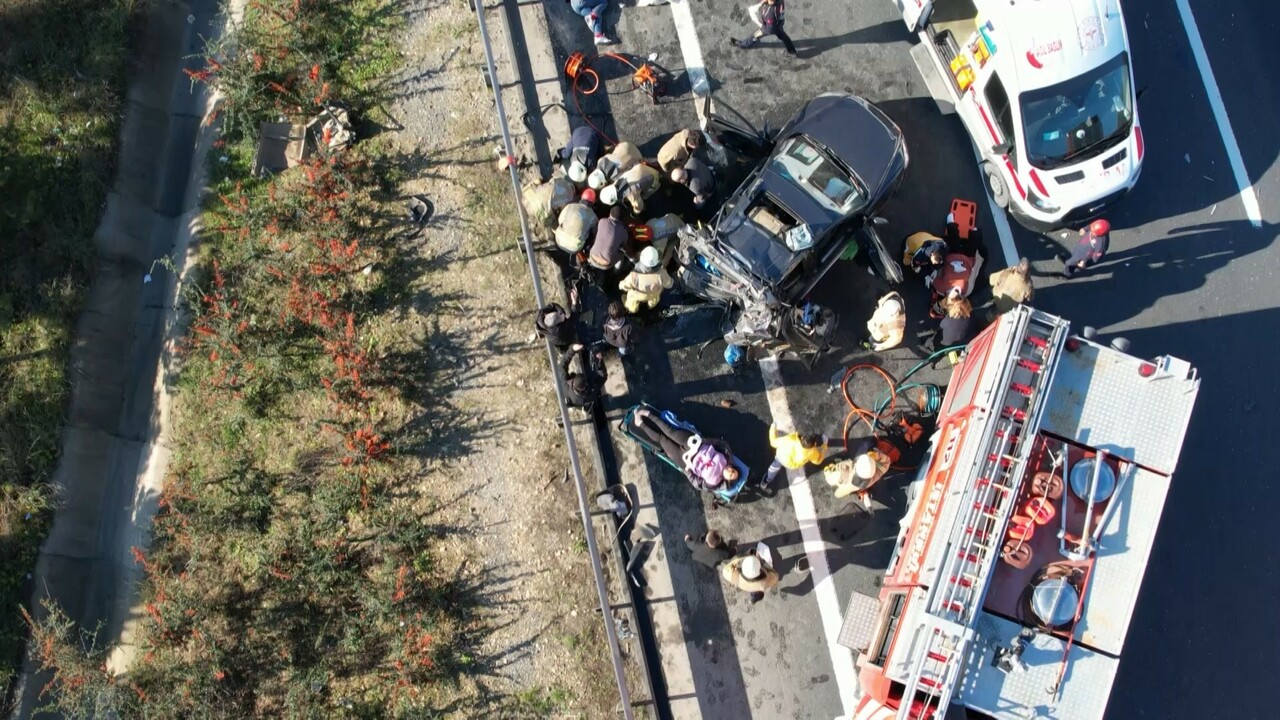Kuzey Marmara Otoyolu'nda feci kaza: İki pilot hayatını kaybetti