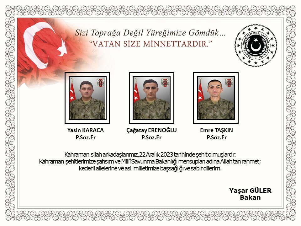Kuzey Irak'tan acı haber! 6 asker şehit oldu Kuzey Irak'tan acı haber! 6 asker şehit oldu