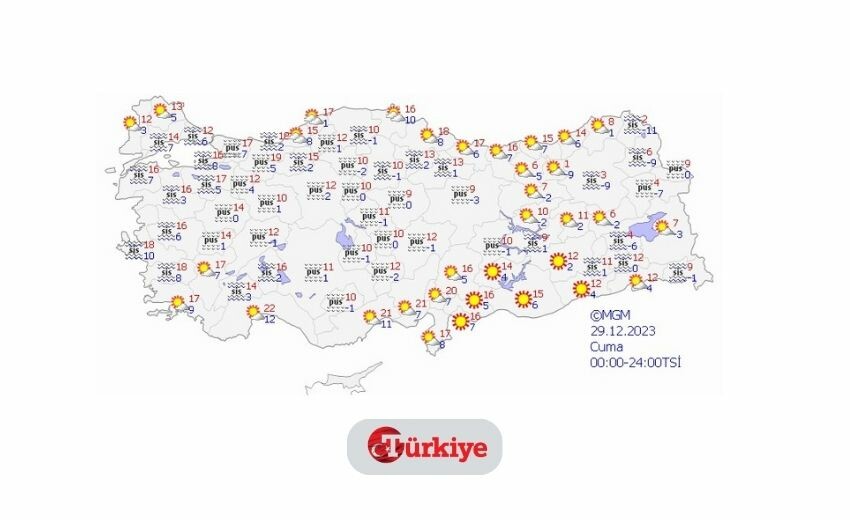 Yarın yağmur var mı? 29 Aralık hava durumu nasıl olacak? Yağmur yağacak mı? Yarın yağmur var mı? 29 Aralık hava durumu nasıl olacak? Yağmur yağacak mı?