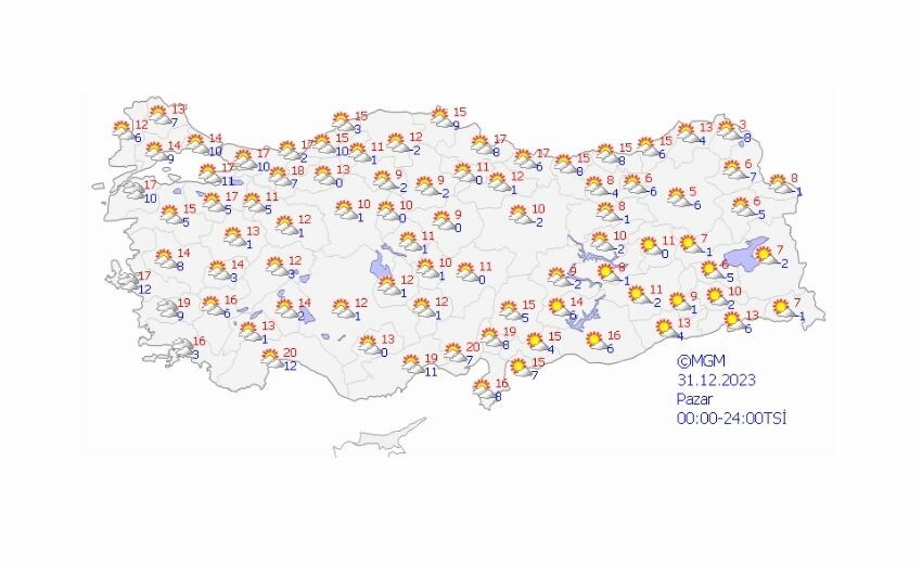Yılbaşında hava durumu nasıl olacak? Yarın 31 Aralık kar yağacak mı? Yağmur var mı? Yılbaşında hava durumu nasıl olacak? Yarın 31 Aralık kar yağacak mı? Yağmur var mı?