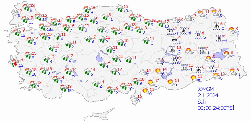 Yeni yılın ilk haftasında bastıracak! İşte haritalarla son hava durumu tahminleri