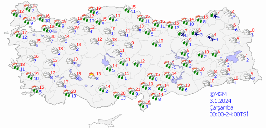 Yeni yılın ilk haftasında bastıracak! İşte haritalarla son hava durumu tahminleri